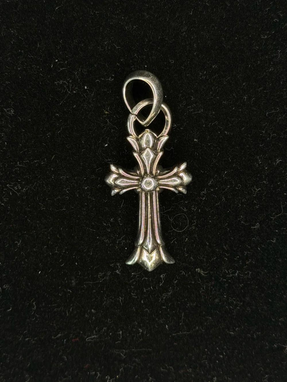 Chrome Hearts Classic Floral Cross Overlap Stack Unisex Pendant